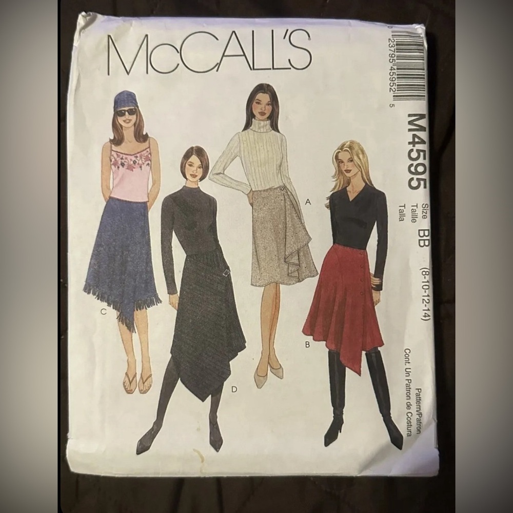 McCall's M4595 Misses' skirts clothes fabric Pattern Size 8-14 UNCUT 2004